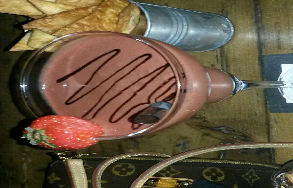 Strawberry chocolate cocktail :)