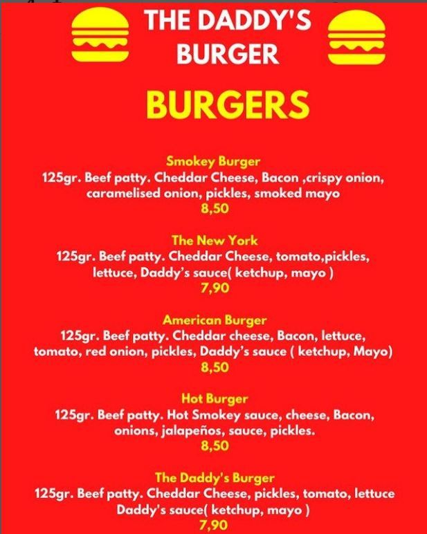 Daddy's Burger (The) | Restaurants and Bars | wiz cyprus guide